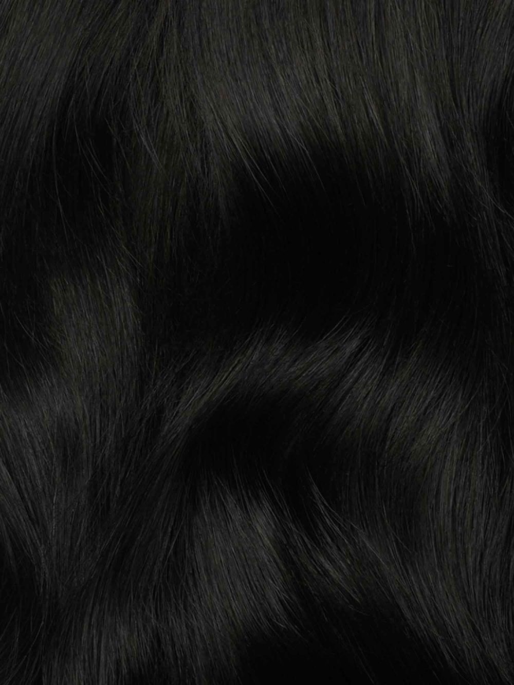 20" Seamless Off Black Clip-Ins (180g) - Image 3