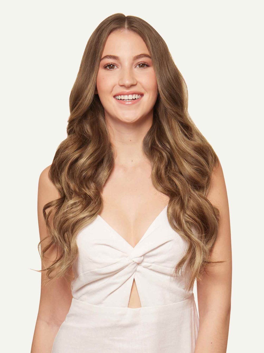 20" Classic Chestnut Brown Balayage Clip-Ins (220g) - Image 3