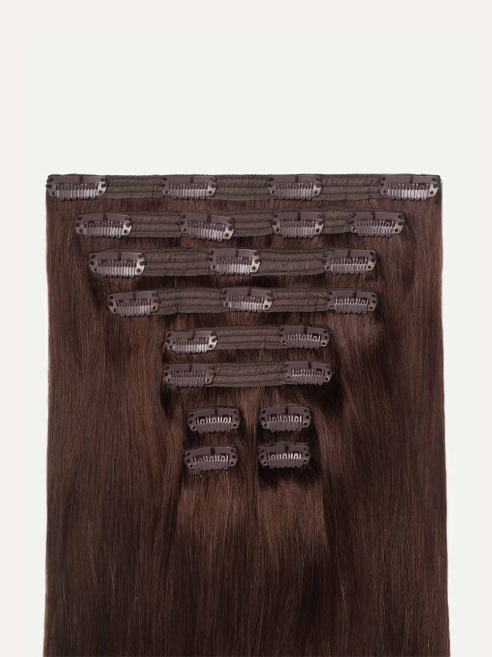 20" Classic Chocolate Brown Clip-Ins (220g) - Image 3