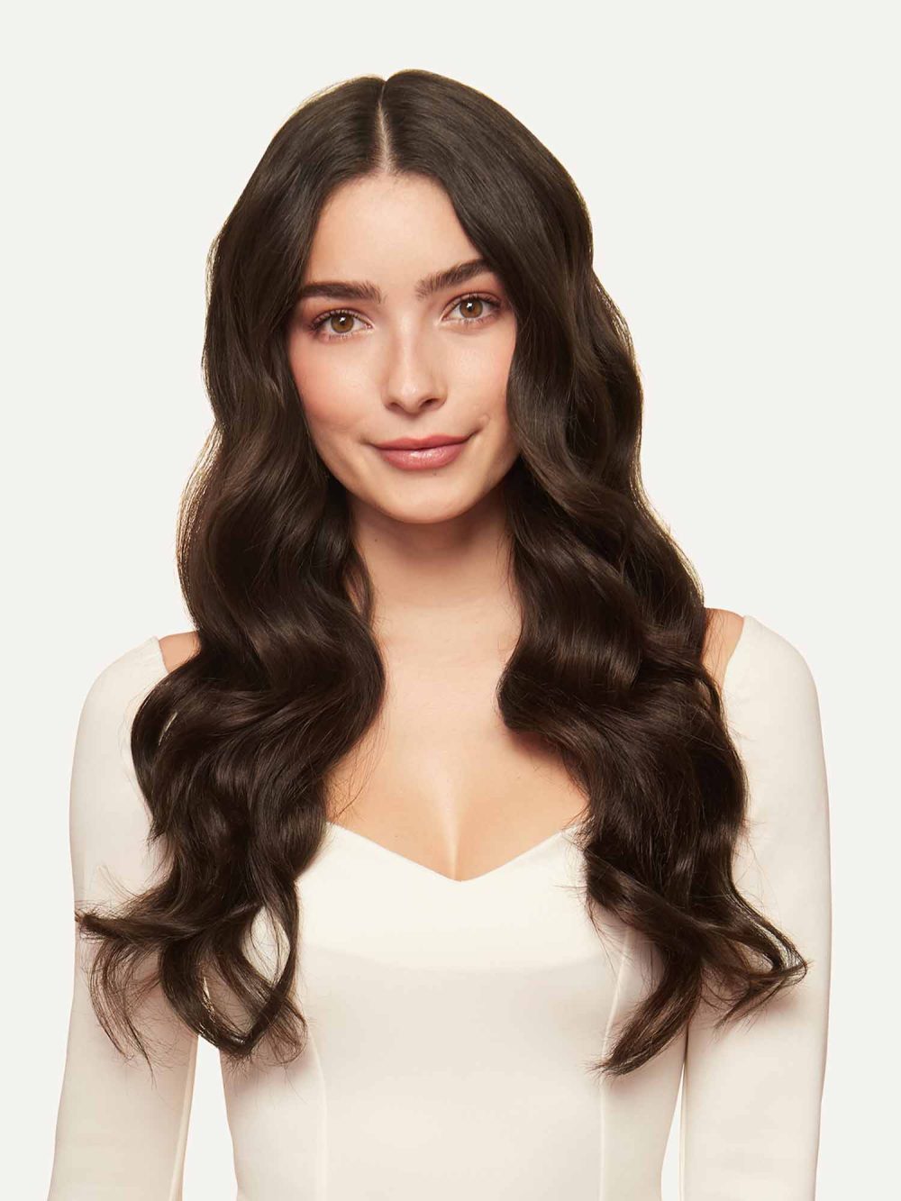 20" Dark Brown Halo® Hair Extensions (180g) - Image 3