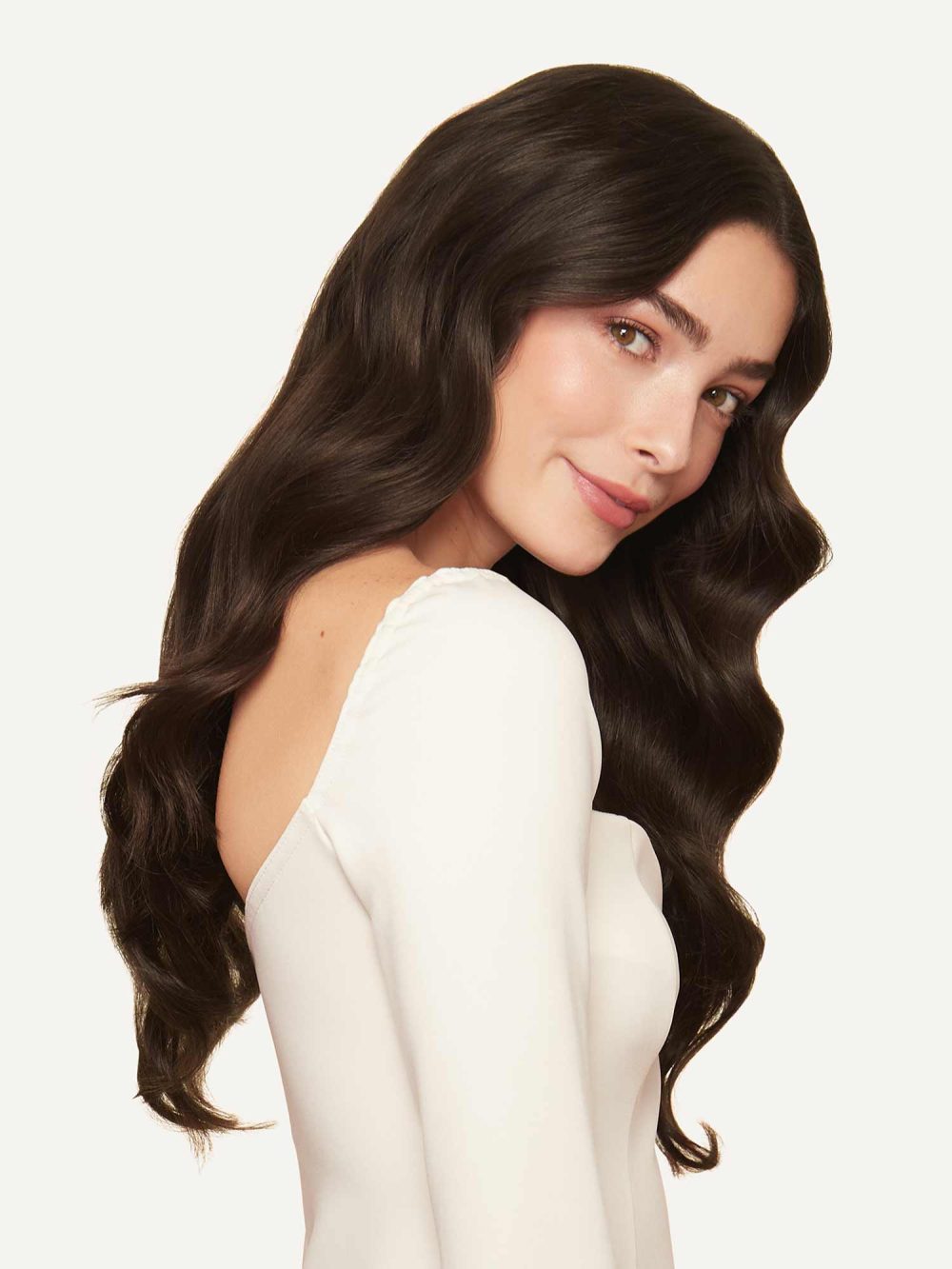 20" Seamless Dark Brown Clip-Ins (180g)