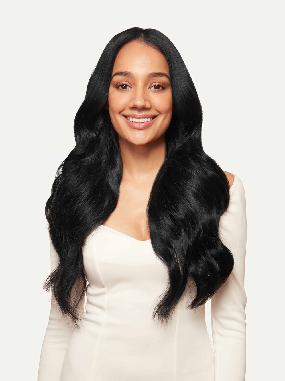 20" Seamless Jet Black Clip-Ins (180g) - Image 2