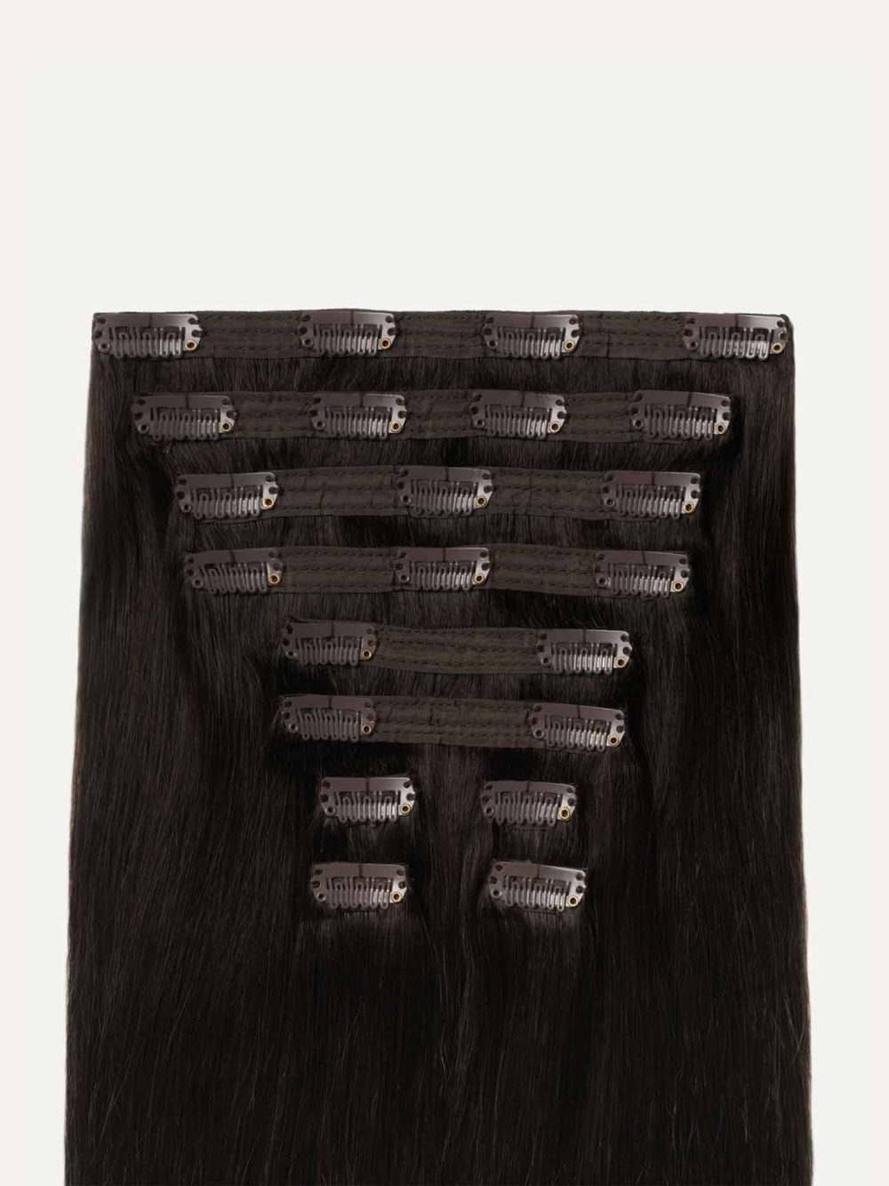 20" Classic Mocha Brown Clip-Ins (160g) - Image 5