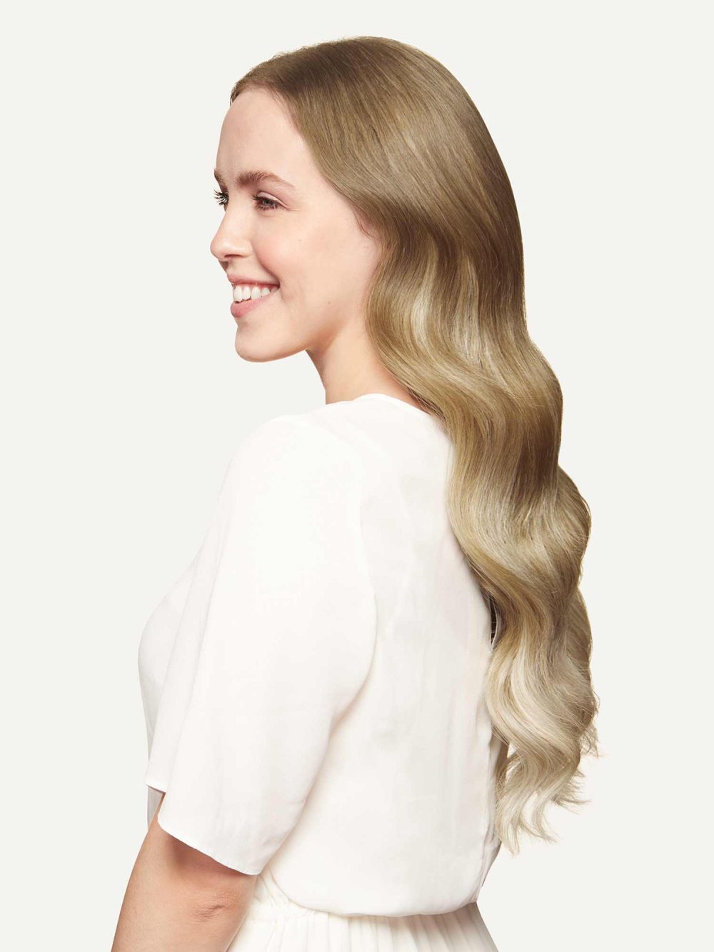 20" Seamless Natural Blonde Balayage Clip-Ins (180g) - Image 2