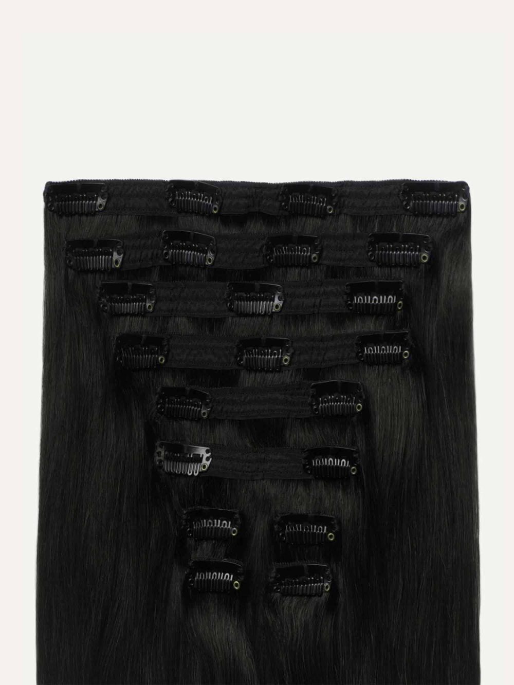 20" Classic Off Black Clip-Ins (160g) - Image 2