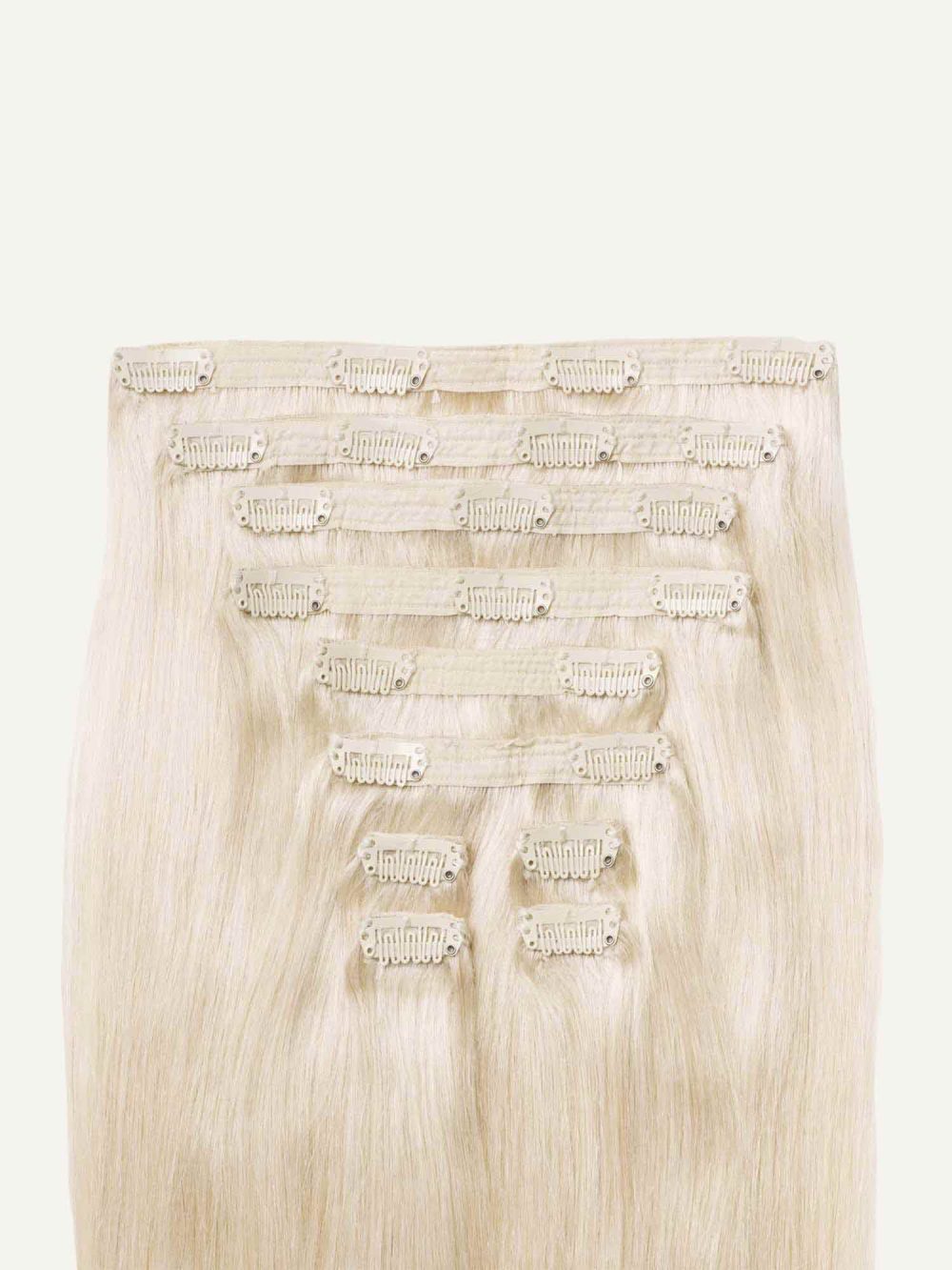 20" Classic Platinum Blonde Clip-Ins (160g)
