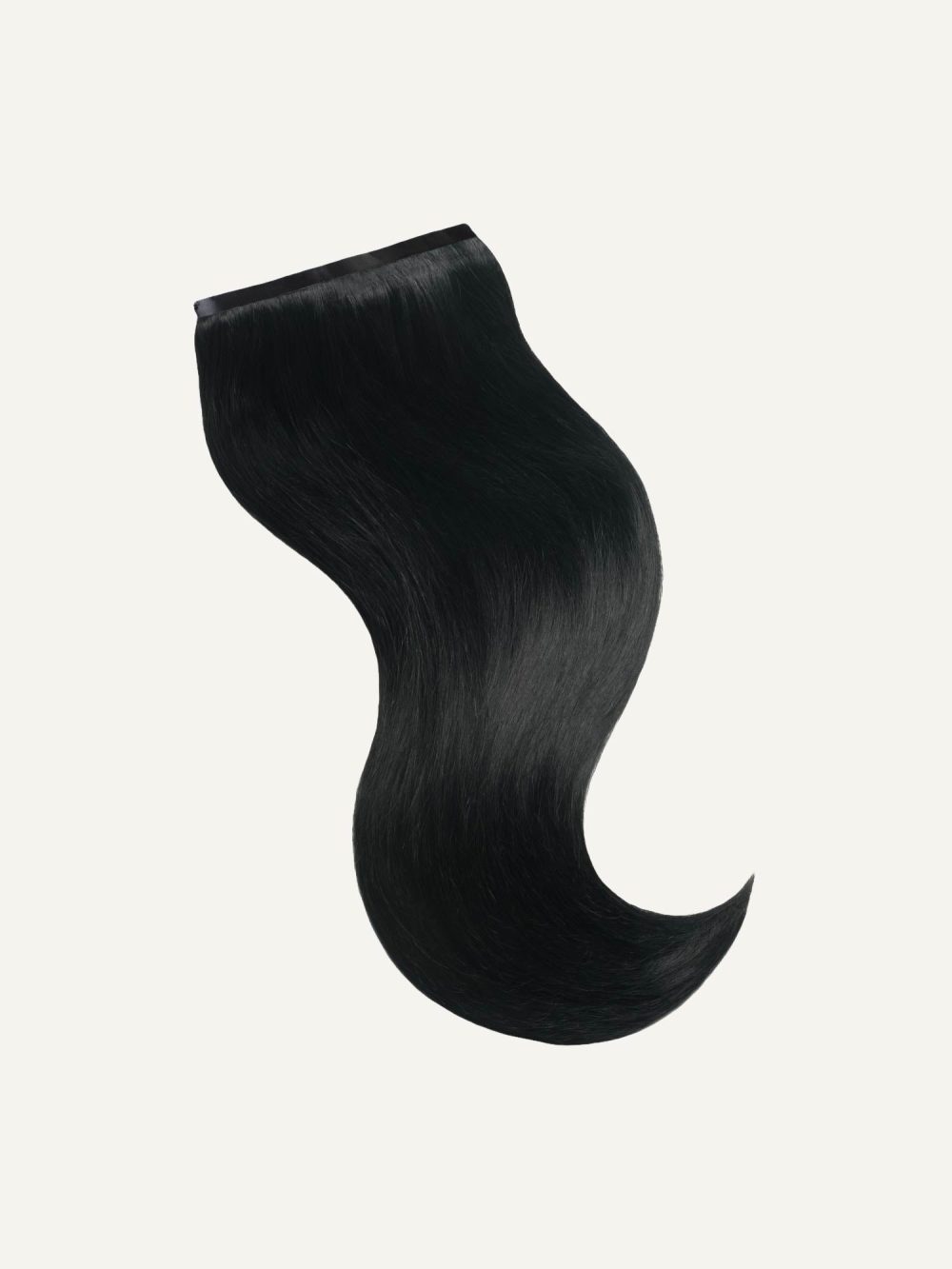 20" Seamless Jet Black Clip-Ins (180g) - Image 4
