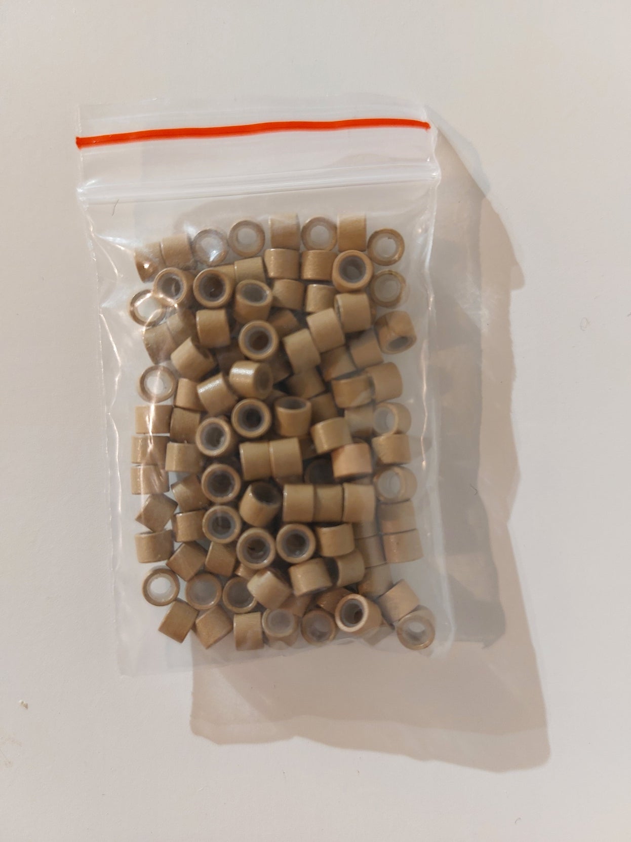 150 Silicone Weft Beads - Warm Blonde 2mm