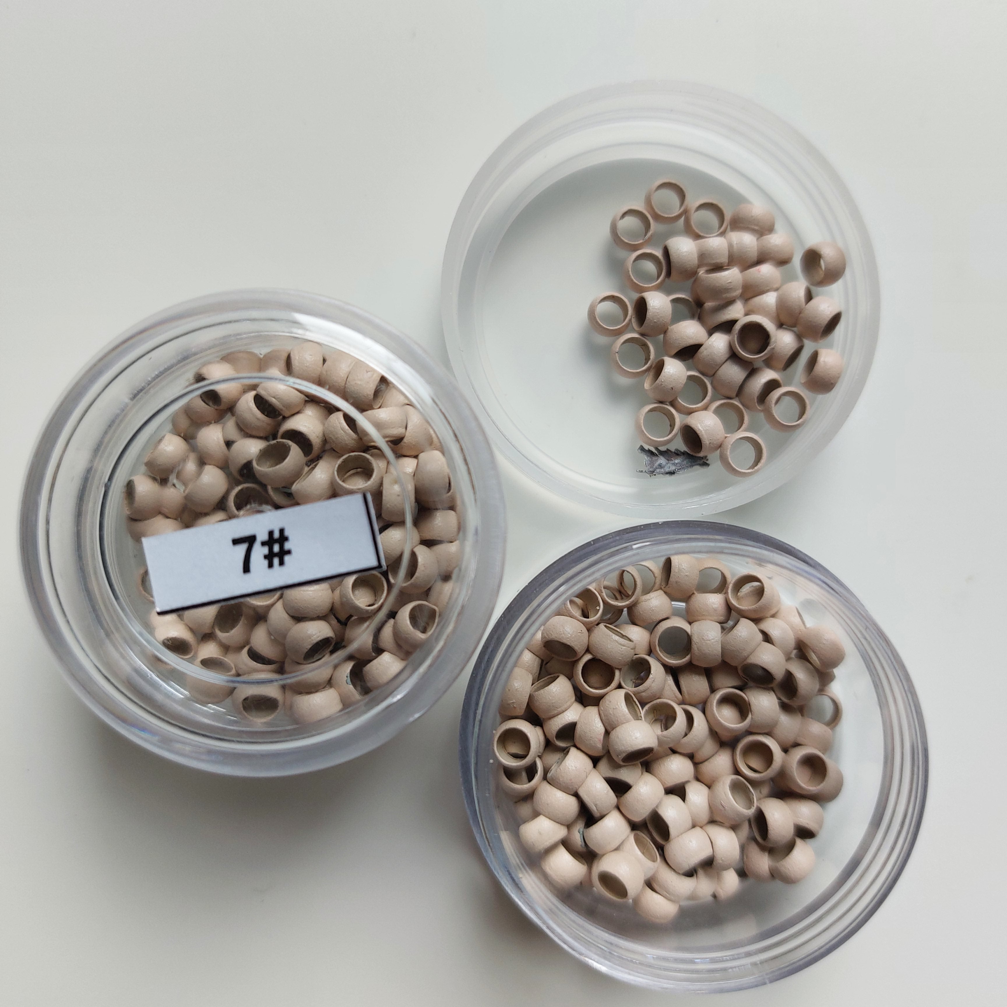 300 Rounded Mini I-Tip Beads - Light Blonde 2.7mm