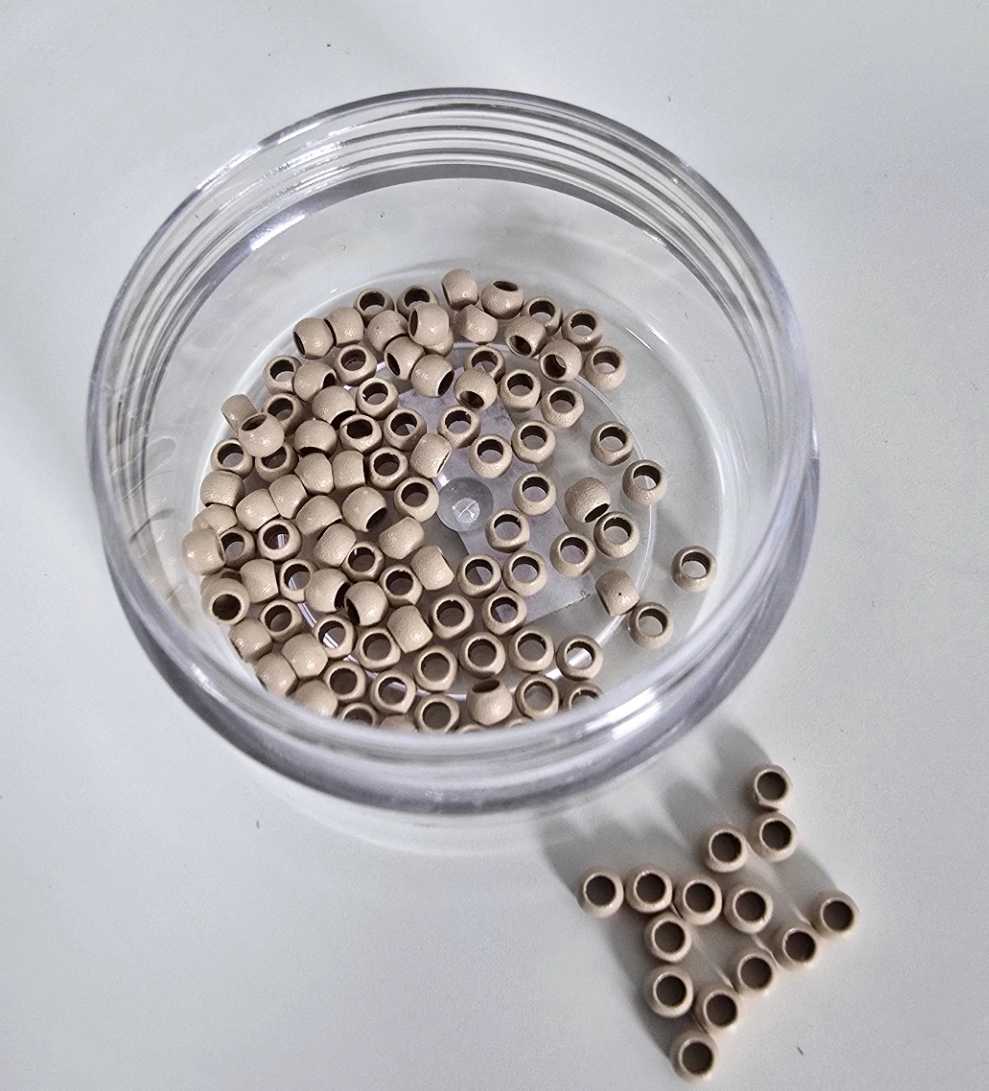 300 Rounded Mini Nanoring Beads - Light Blonde 1.5mm